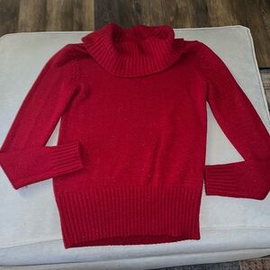 Faded Glory Red Cowl Neck Sweater
